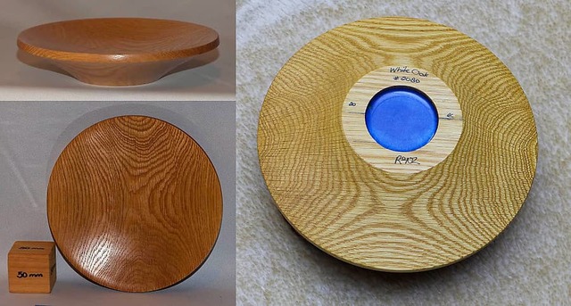 White Oak and Blue Resin Bowl - 2080