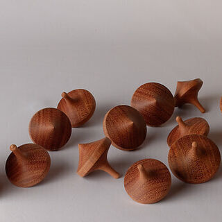 Hand-turned Spinning Tops