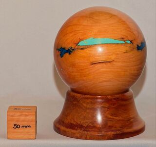 NZ Native Totara & Resin Orb - 2007